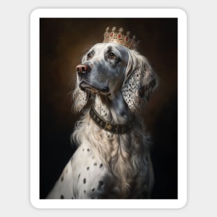 Royal Portrait of an English Setter Sticker